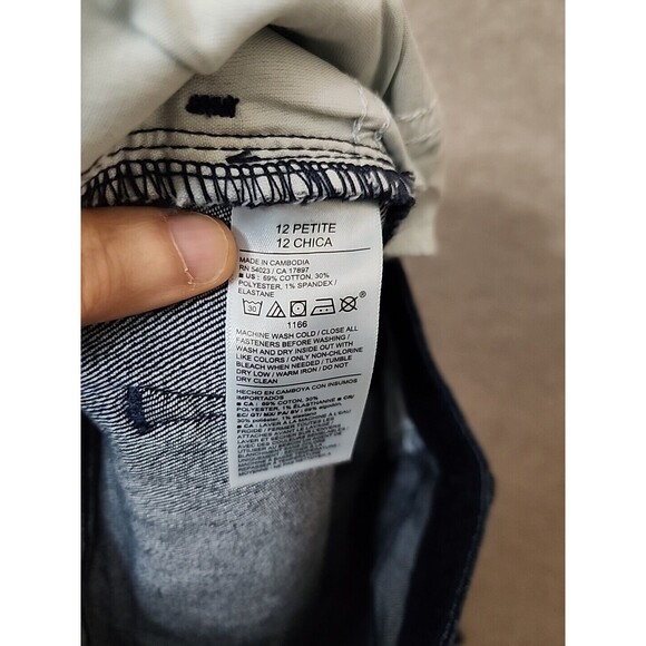 Old Navy WOW Super Skinny Ankle Jeans Women 12 Petite Blue High Rise Stretch NEW - Picture 11 of 12